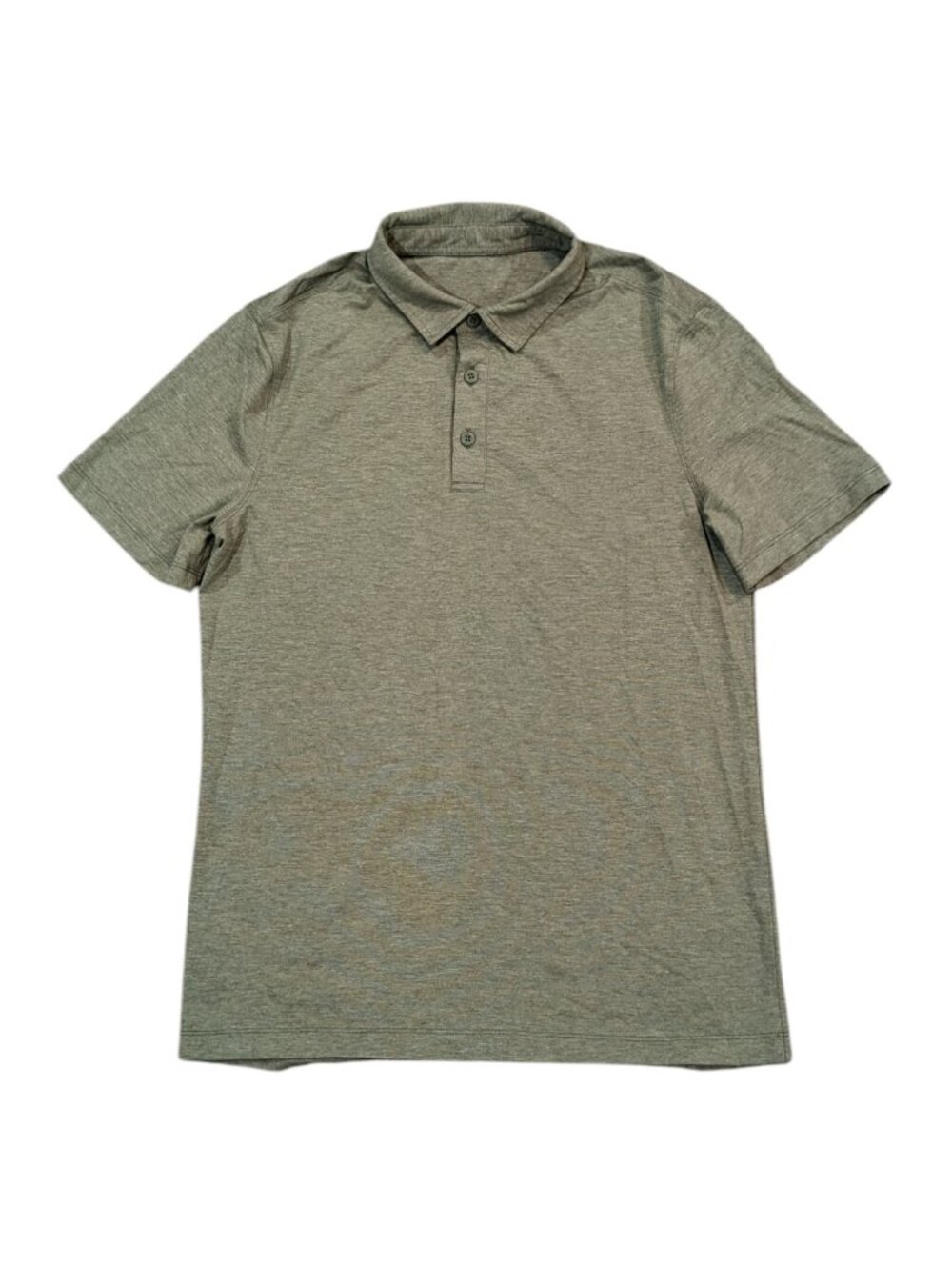 Lululemon Performance Polo Shirt Mens S Green Short Sleeve Golf Collar Stretch